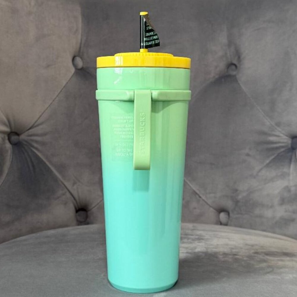 Starbucks Stainless Steel Blue Green Gradient Cold Cup (24oz) NWT - Picture 2 of 6